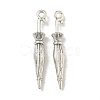 Tibetan Style Zinc Alloy Pendants TIBEP-R334-195AS-RS-1
