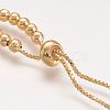 Brass Bead Chain Necklace Making NJEW-F151-01G-2