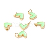 Rack Plating Brass Enamel Charms KK-D073-27G-2