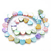 Electroplated Natural Freshwater Shell Beads Strands SHEL-N026-170-2