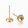 304 Stainless Steel Stud Earring Settings STAS-H558-13G-2