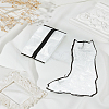 2Pcs 2 Styles Translucent PVC Waterproof Shoes Storage Zipper Bags ABAG-LP0001-97A-1