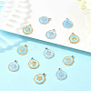 6Pcs 6 Styles 304 Stainless Steel Pendants STAS-YW0011-12G-5