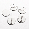 Non-Tarnish Spray Painted 201 Stainless Steel Charms LS-STAS-I051-A03-1