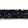 Opaque Solid Color Electroplate Glass Beads Strands LS-EGLA-A039-P4mm-L17-1