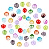 Transparent Crackle Acrylic Beads CACR-NB0001-03-1