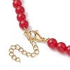 Heart Brass Cubic Zirconia Pendant Necklace NJEW-JN04599-02-5
