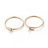316 Surgical Stainless Steel Hoop Earrings Findings STAS-K146-039-15mm-G01-2