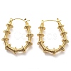 304 Stainless Steel Barbell Hoop Earrings EJEW-B023-05G-1