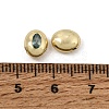 Brass Pave Cubic Zirconia Beads CU-CBA7D12-01G-01-3