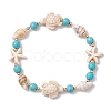 Shell Beaded Bracelets BJEW-TA00589-02-2