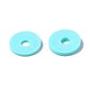 Flat Round Handmade Polymer Clay Beads CLAY-R067-10mm-20-6