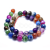 Natural Striped Agate/Banded Agate Beads G-J371-06-12mm-2