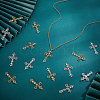 60Pcs 2 Colors Tibetan Style Alloy Pendants TIBEP-HY0001-17-4