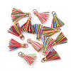 Polycotton(Polyester Cotton) Tassel Pendant Decorations X-FIND-S281-01-1