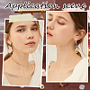 32Pcs 4 Style Brass Clip-on Earring Converters Findings KK-SP0001-28G-5