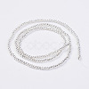 Non-magnetic Synthetic Hematite Bead Strands G-P262-20-2mm-S-2