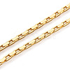 Brass Box Chain Necklace NJEW-TA0001-16-3