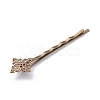 Brass Hair Bobby Pin Findings X-HJEW-H009-AB-3