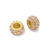 Alloy Rhinestone Clay Pave Beads ALRI-D300-04G-12-2