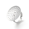 Non-Tarnish 304 Stainless Steel Sieve Ring Settings STAS-K278-06B-P-1