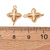 Brass Connector Charms X-KK-CBAB2E2-01G-3
