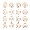 Golden Plated Alloy Charms LS-ENAM-S118-01U-2
