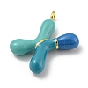 Brass Enamel Pendants KK-E093-03G-X-2