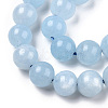 Dyed Natural Quartz Round Bead Strands G-R173-8mm-03-3