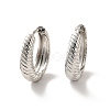 Long-Lasting Plated Brass Hoop Earrings X-EJEW-K093-13P-1