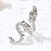 Brass Clear Cubic Zirconia Cuff Earrings EJEW-Q025-01A-P-4