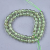 Natural Prehnite Beads Strands X-G-S333-6mm-032-2