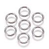 304 Stainless Steel Soldered Closed Jump Rings X-STAS-E482-15C-2
