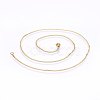 304 Stainless Steel Curb Chain Necklaces MAK-L015-32D-2