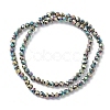 Electroplate Glass Beads Strands EGLA-K015-09D-2