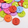 Acrylic Sewing Buttons X-BUTT-E084-C-M-1