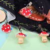 4Pcs Mushroom Resin Tablecloth Weights HJEW-SW00128-05-4