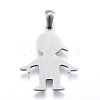 Tarnish Resistant 304 Stainless Steel Pendants STAS-K162-034P-2