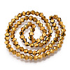 Electroplate Glass Bead Strands EGLA-R094-4mm-01-2
