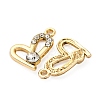 Alloy Rhinestone Pendants PALLOY-S052-01G-B-2