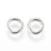 Tarnish Resistant 304 Stainless Steel Open Jump Rings STAS-J020-01-7x1.3mm-2
