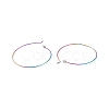 Ion Plating(IP) 316 Surgical Stainless Steel Hoop Earrings Findings STAS-F149-32M-B-3