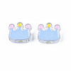 Transparent Acrylic Beads ACRC-S039-08-3