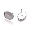 Tarnish Resistant 304 Stainless Steel Ear Stud Findings LS-X-STAS-P227-41P-2