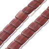 Transparent Frosted Glass Beads Strands FGLA-S001-01E-1