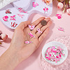 26Pcs 13 Styles Breast Cancer Pink Awareness Ribbon Theme Alloy Enamel Pendants ENAM-TA0001-93-7