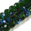 Electroplate Transparent Glass Beads Strands EGLA-A035-T10mm-L10-1