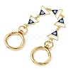 Alloy Evil Eye Enamel Link Bag Extender Chains AJEW-BA00132-02-1