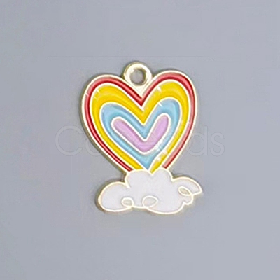 Alloy Enamel Pendants FIND-SZC0010-203-1