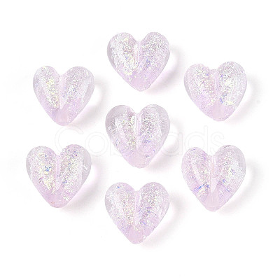 Handmade Foil Lampwork Beads Strands FOIL-T008-08C-1